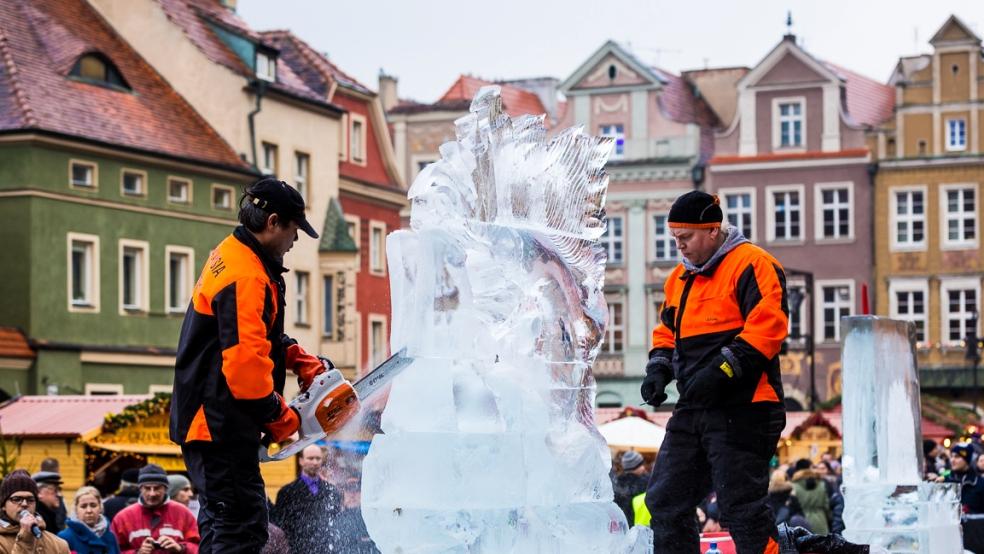 festiwal rzezby lodowej w dzien - Urząd Miasta Poznania