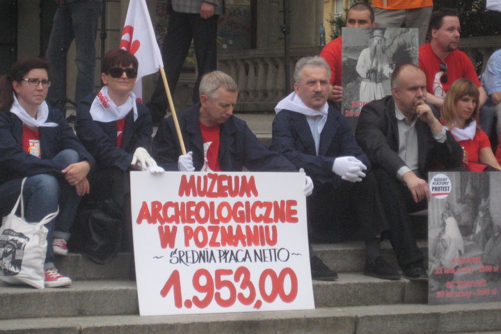 protest pracowników kultury dziadowski - Jacek Butlewski