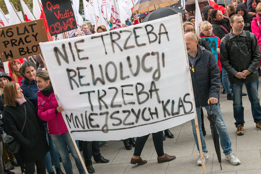 protest nauczycieli - Anna Adamczyk