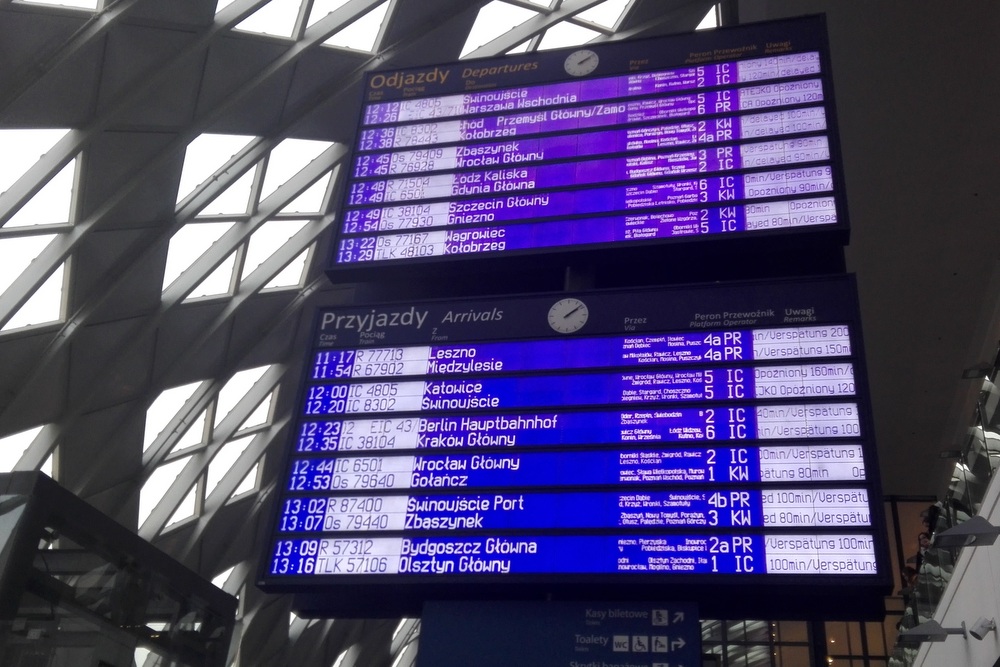 tablice informacyjne opóźnione pociągi (1) - Tomasz Sosnowski