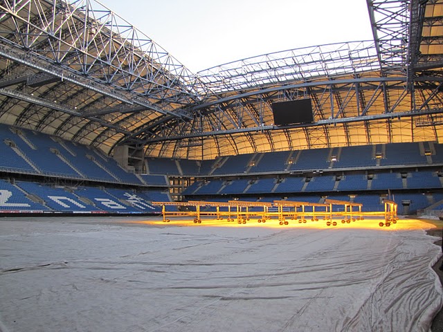 Zwiedzanie stadionu - radni miejscy - Adam Michalkiewicz