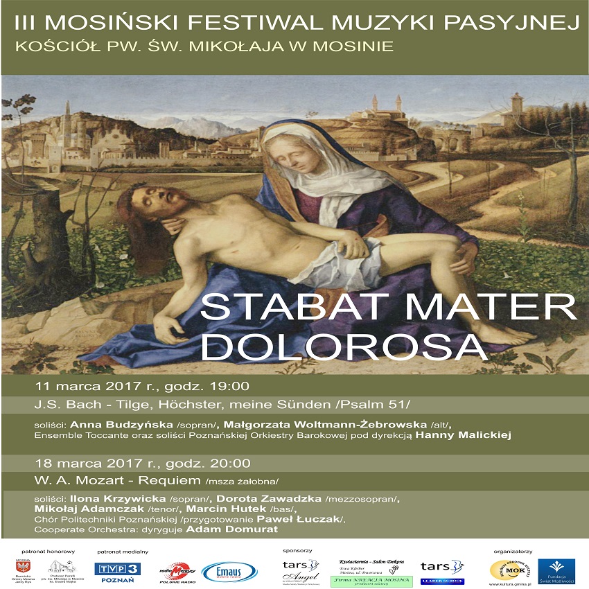 plakat III Mosiński Festiwal Muzyki Pasyjnej - Materiały prasowe