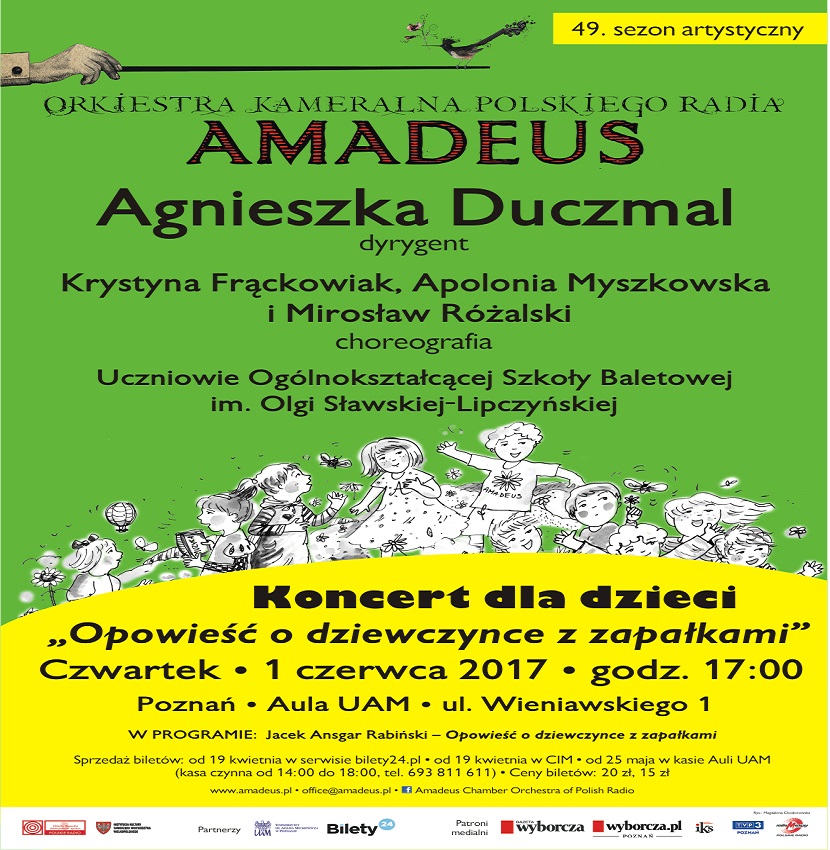 Amadeus Plakat czerwiec - Orkiestra Kameralna Polskiego Radia "Amadeus"
