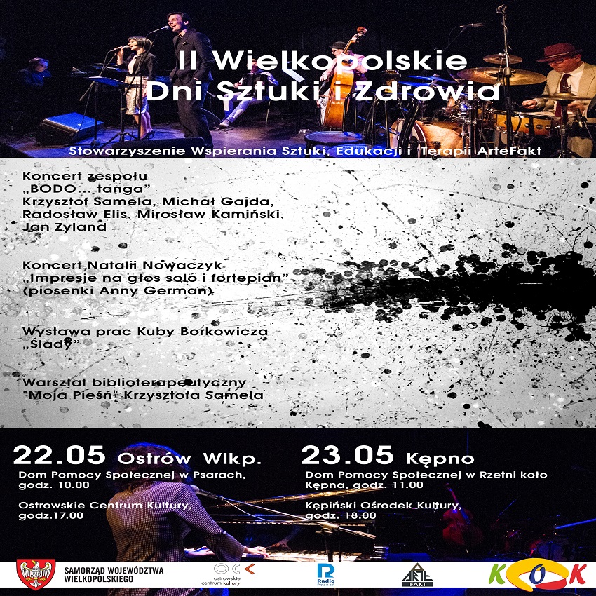 plakat nowy samela3 - II Wielkopolskie Dni Sztuki i Zdrowia