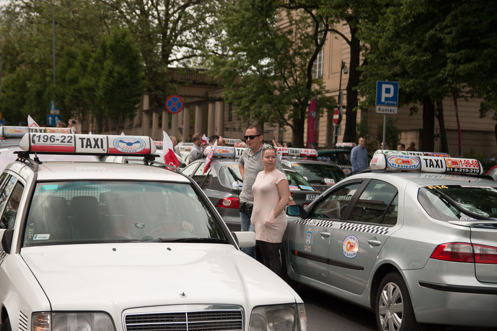 protest taksówkarzy (10) - Leon Bielewicz