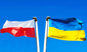 Flagi Polska Ukraina - Parafia Podwyższenia Krzyża Świętego w Tczewie