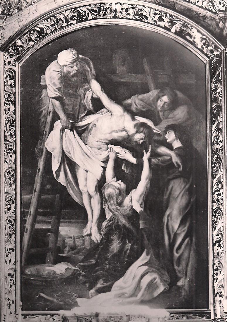 Zdjęcie z krzyża Rubens Kalisz - CC:Wikimedia Commons:Peter Paul Rubens - Władysław Kwiatkowski (1929). Obraz Rubensa w Kaliszu 