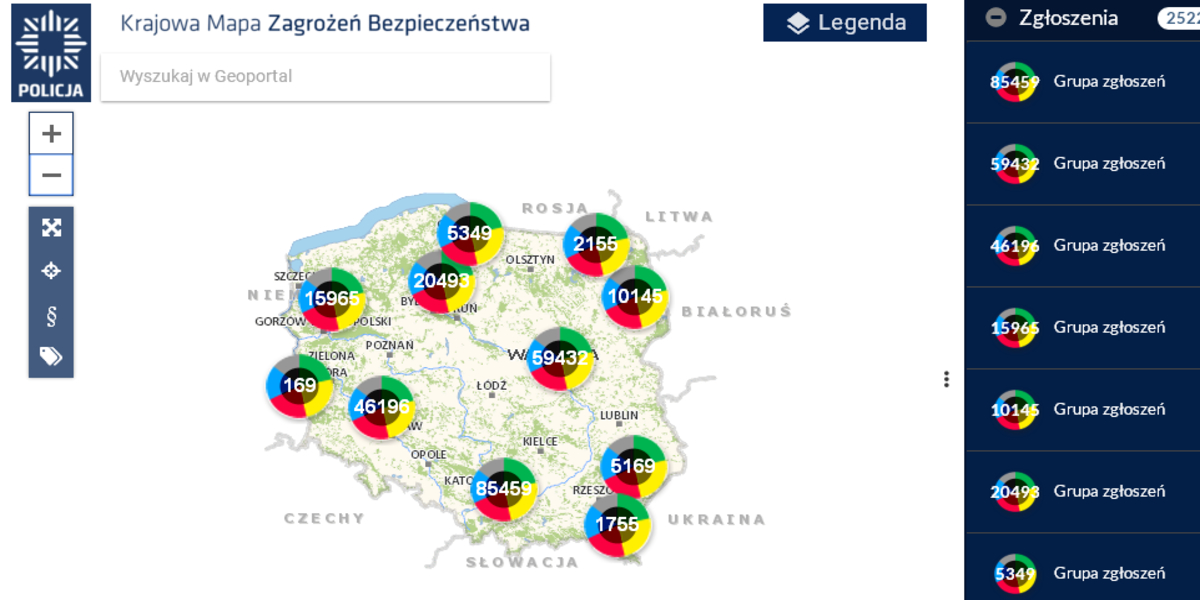 Internetowa policyjna Mapa Zagrożeń - policja.pl