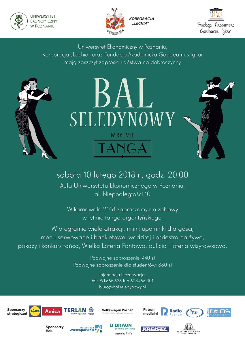 Bal Seledynowy 2018 - plakat m - Materiały prasowe
