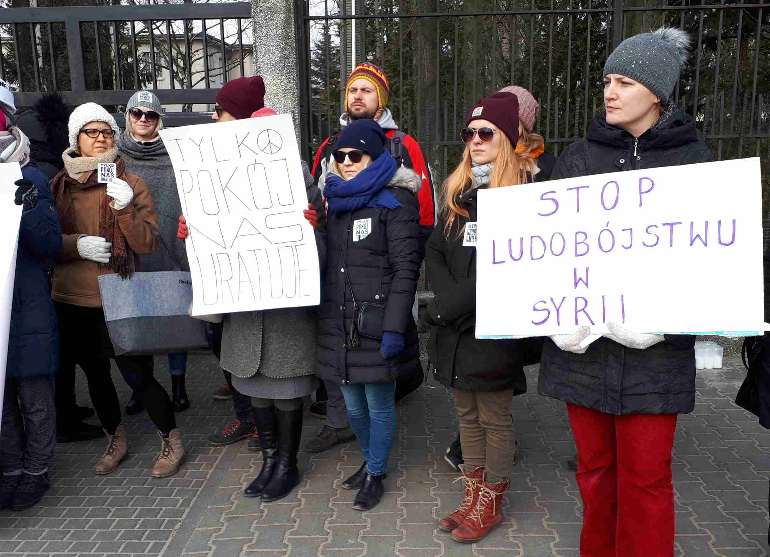 protest konsulat rosyjski aleppo - Joanna Spychała