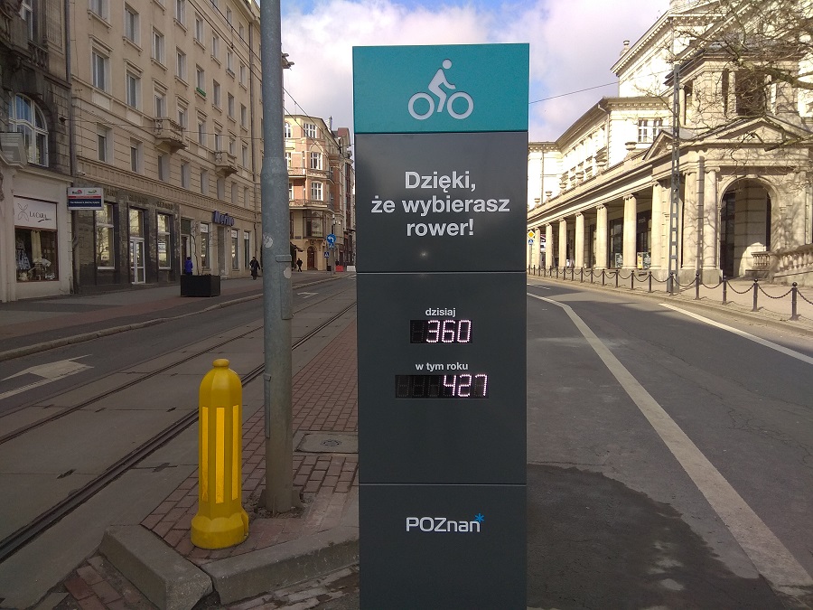 automat liczenia rowerzystów - Zarząd Dróg Miejskich w Poznaniu