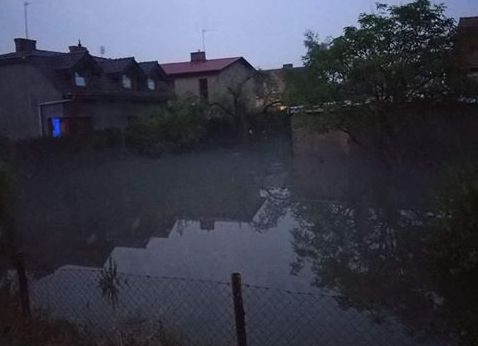 bnin ulewa zalanie - OSP Poznań-Głuszyna