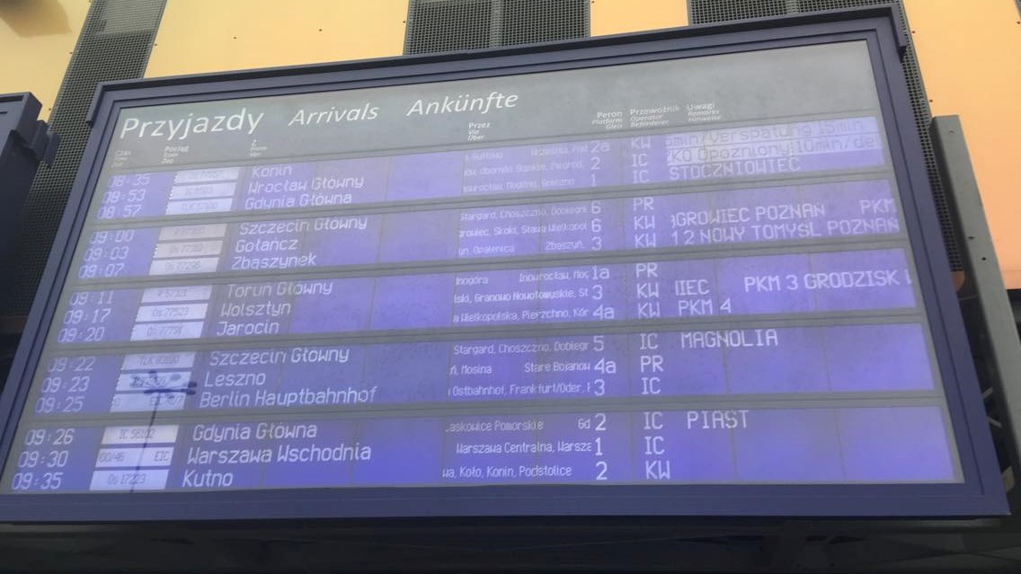 opóźnienia pociągów poznań - swarzędz PKP - Jacek Butlewski