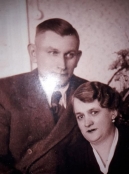 Ludwik Nowaczewski (brat bliżniak Adriana) z żoną / Ludwik Nowaczewski (brat bliżniak Adama) z żoną