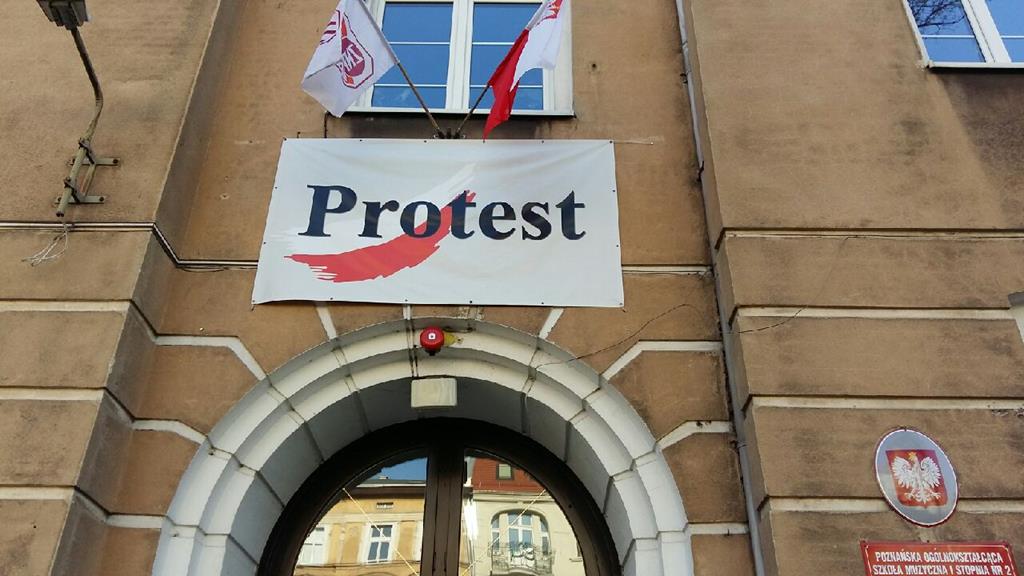 protest znp solidarność szkoła muzyczna poznań - Magdalena Konieczna