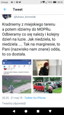 Sprawa kradzieży kwiatów leszno prezydent Leszna / FB: Łukasz Borowiak