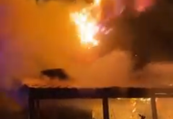 pożar domek letniskowy - OSP Kiszkowo