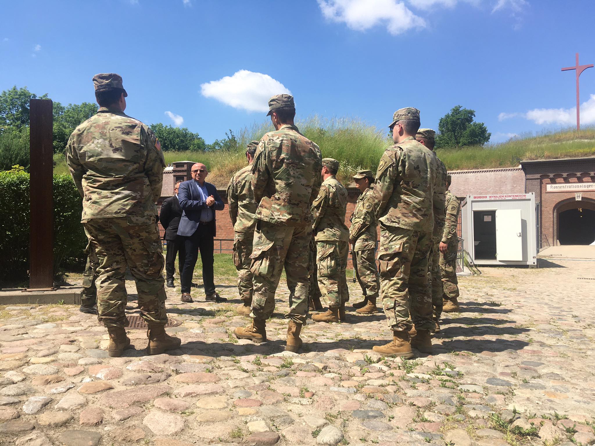 Amerykańcy żołnierze odwiedzili Fort VII - Jacek Butlewski