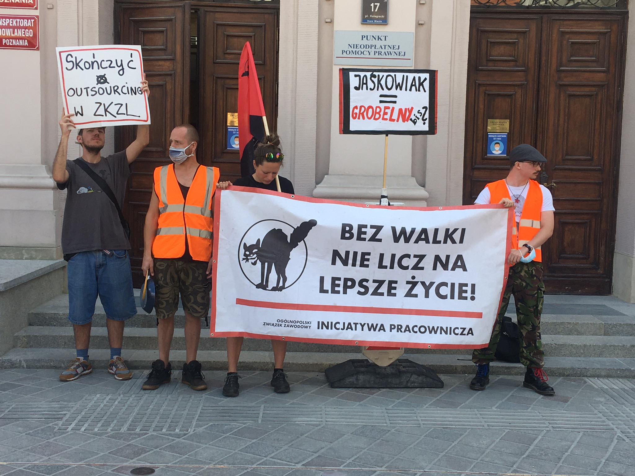 protest portierów i portierek - Jacek Butlewski