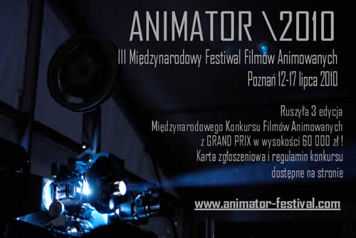 Plakat festiwalu Animator - Animator