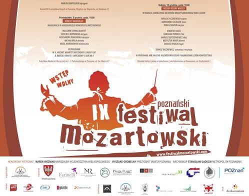 IX Poznański Festiwal Mozartowski - mat. prasowe
