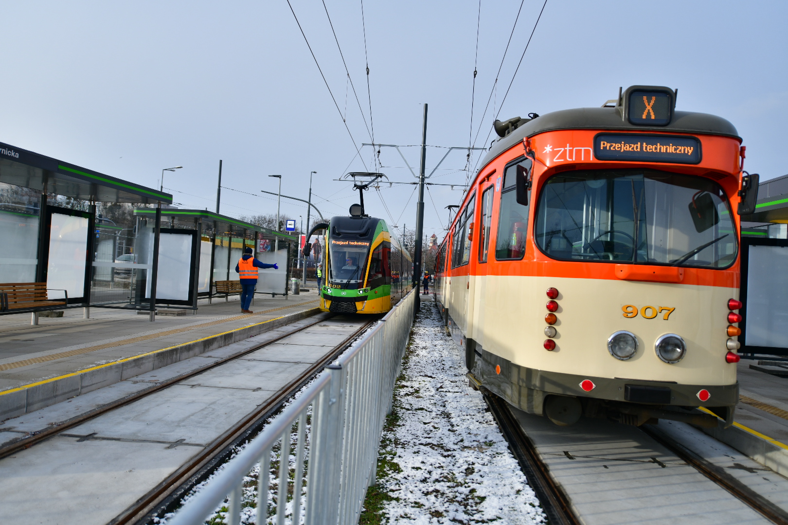 trasa kórnicka tramwaje testy tramwajowe przejazd próbny  - Wojtek Wardejn - Radio Poznań