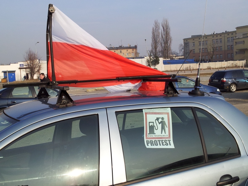 Protest kierowców - Ostrów Wielkopolski - Jarosław Wardawy