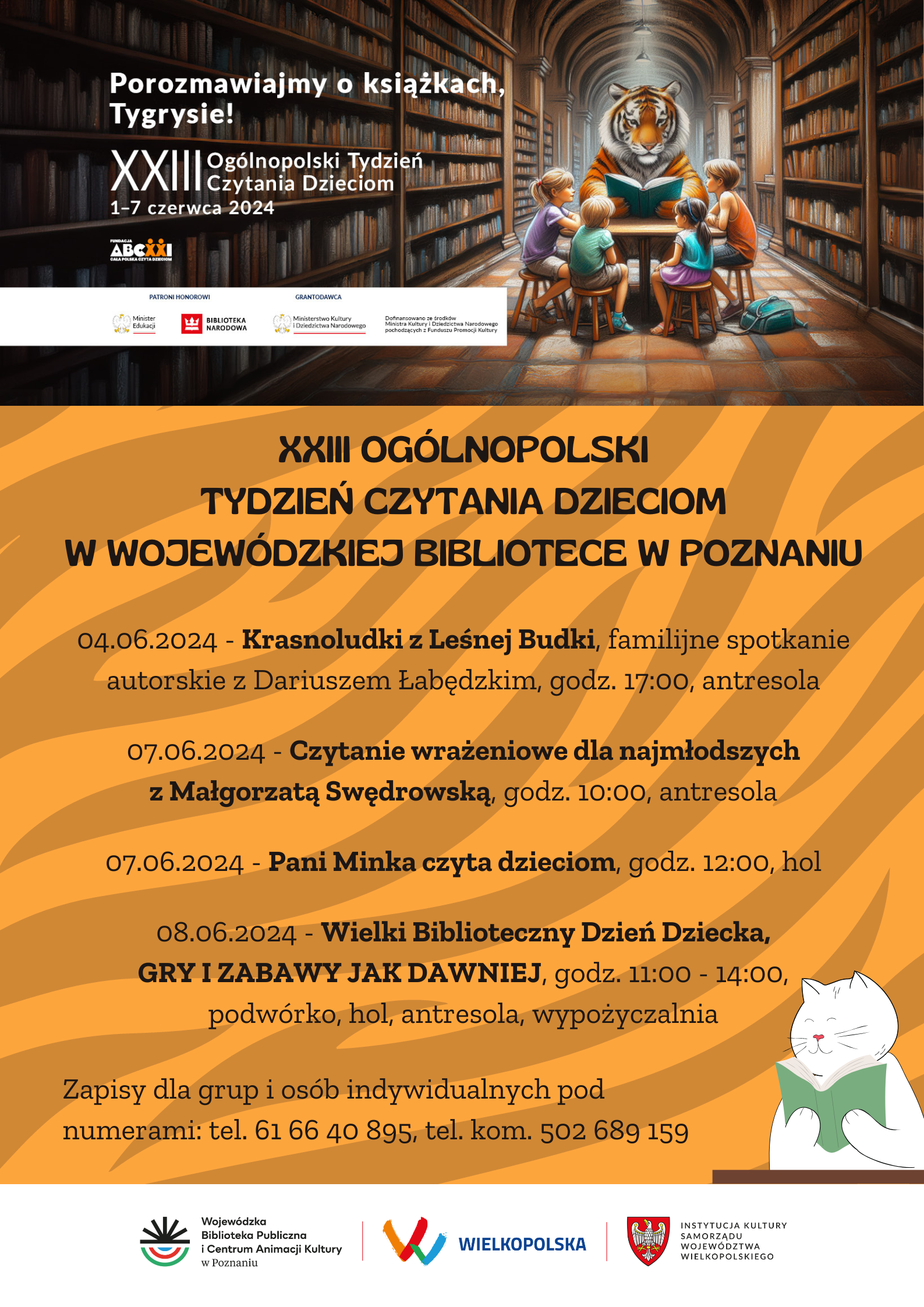 cykl biblioteka Tydzień Czytanie Dzieciom - Organizatorzy