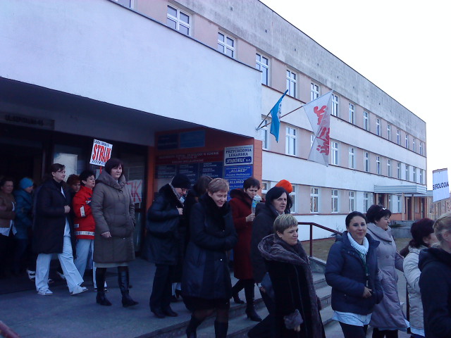 Strajk w szpitalu w Koninie - 24-godzinny - Iwona Krzyżak