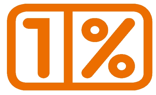 1 procent - logo