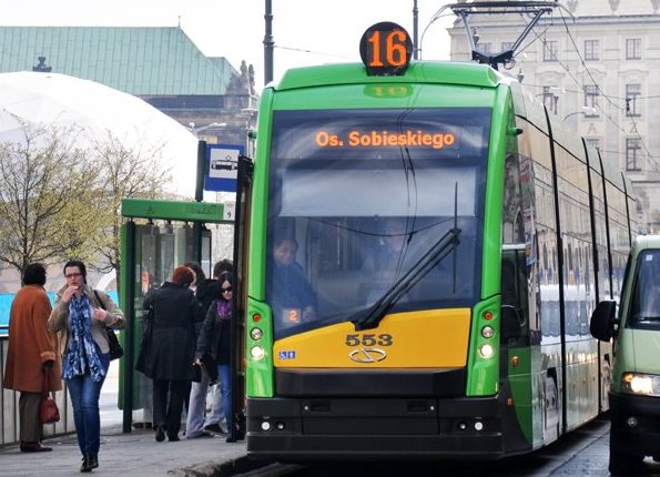 Tramwaj na pl. Wolności - MPK Poznań