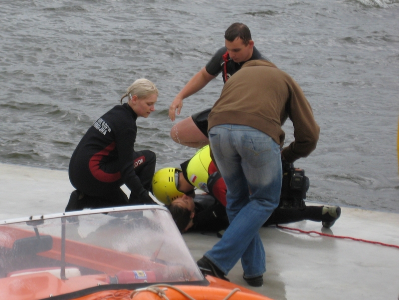 Ćwiczenia ratownicze - jezioro Malta - Aleksandra Włodarczyk