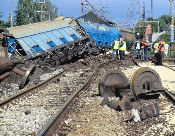 Katastrofa kolejowa - Wronki - lipiec 2012 - Policja/Poznań
