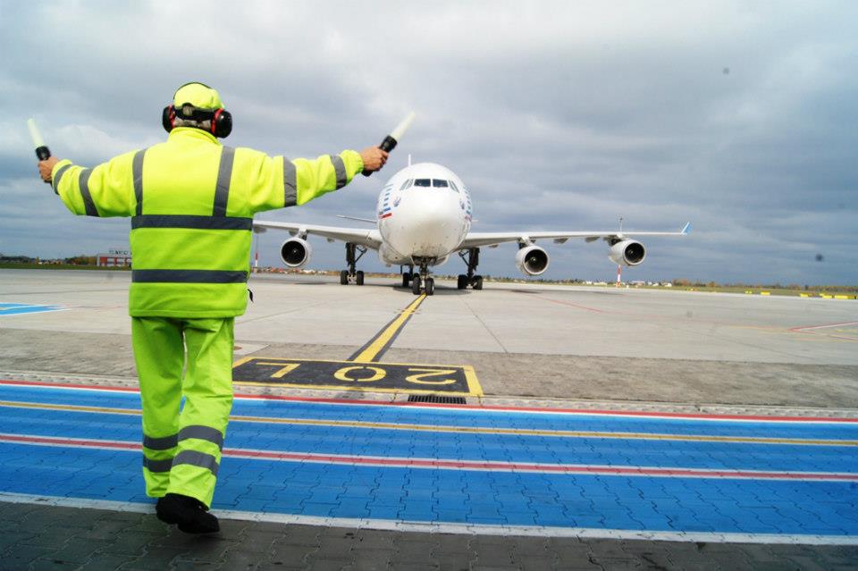 Ławica - lądowanie A340 - Port Lotniczy Ławica