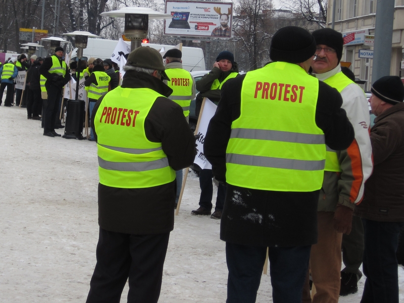 Protest pracowników w obronie Stokłosy - Aleksandra Włodarczyk
