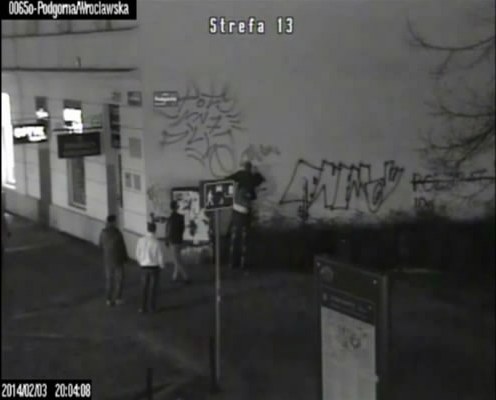 Nocny grafficiarz - Policja/Poznań