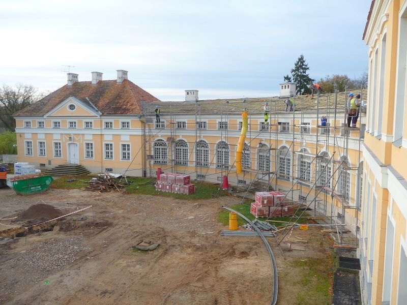 Pałac w Rogalinie remont 4 - Archiwum Muzeum Narodowefgo w Poznaniu 