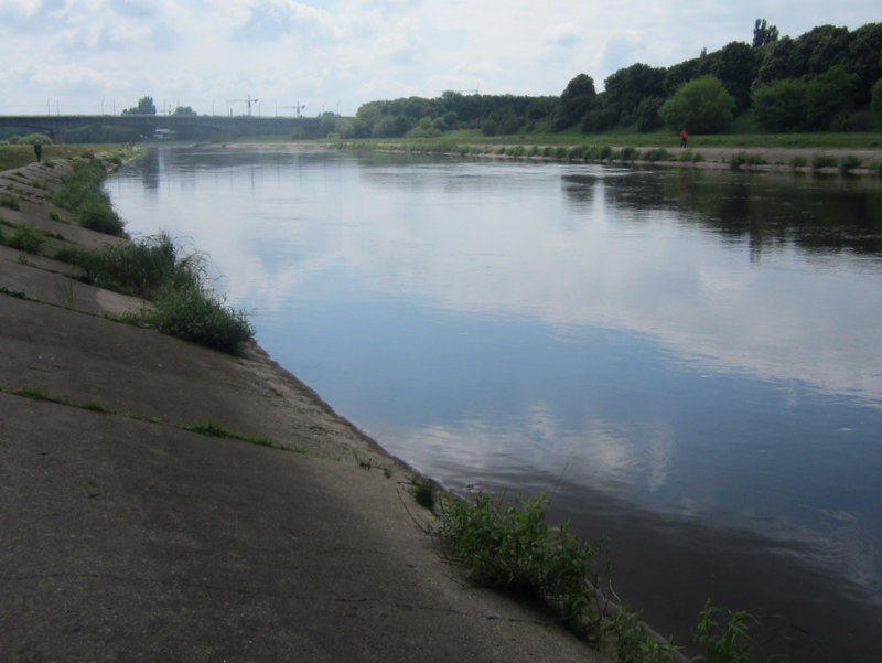 rzeka Warta w Poznaniu nad brzegiem - Adam Michalkiewicz