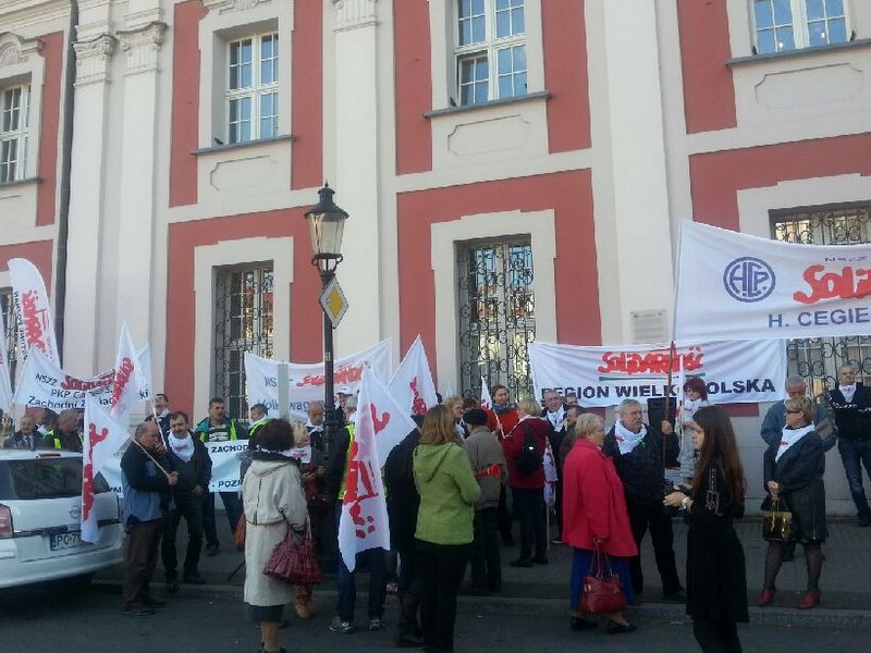 protest ws zwolnionej lekarki z S - Aleksandra Włodarczyk