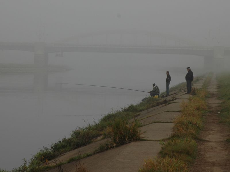 mgła nad rzeką Wartą - Szymon Mazur