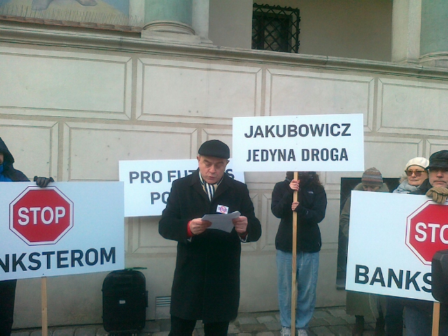 protest frankowicZów - Jacek Kosiak