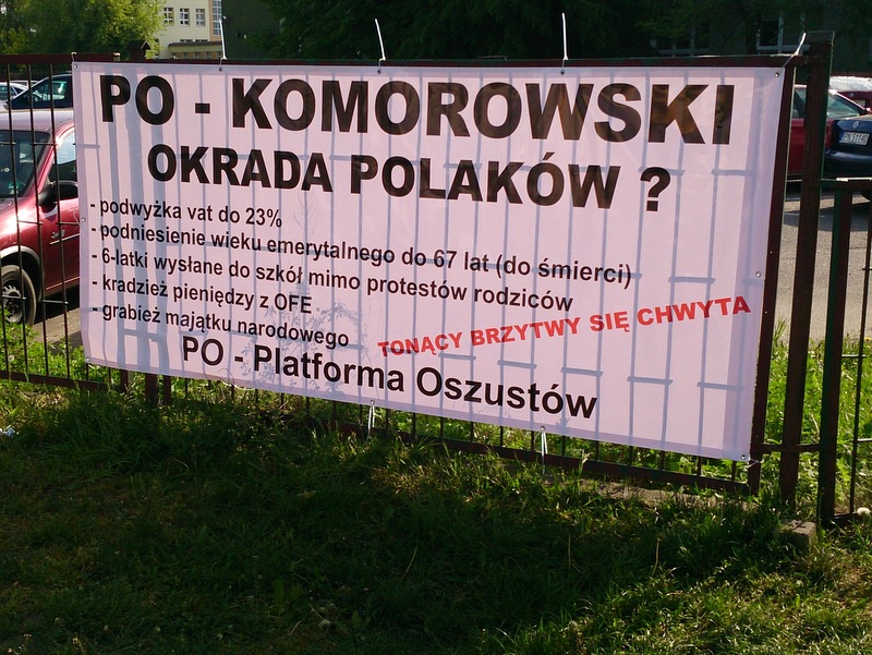 banner przeciw komorowskiemu - Iwona Krzyżak