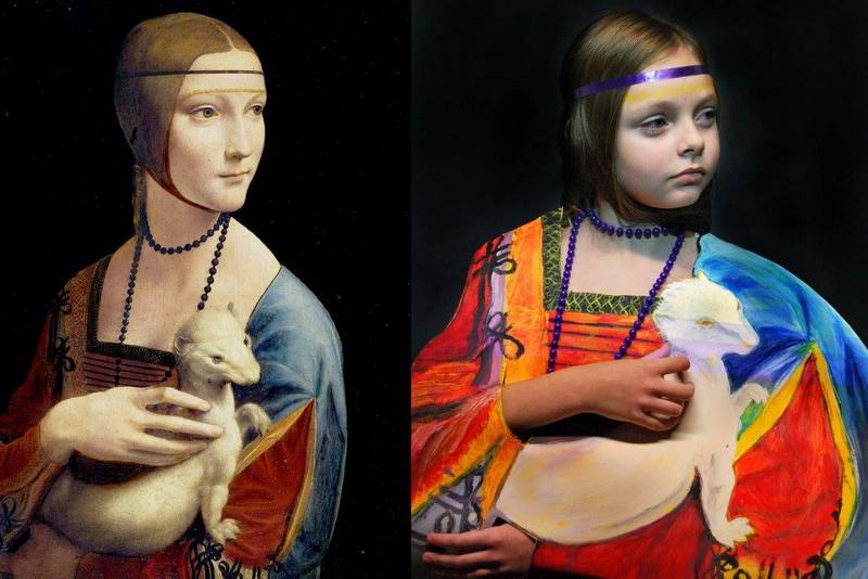 dama z gronostajem - SP nr 12 w Pile