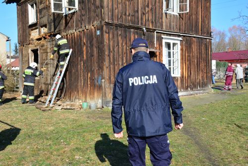 uratowali z pożaru - Policja Konin