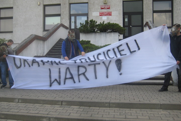 demonstracja ws trucia rzeki - Jacek Butlewski