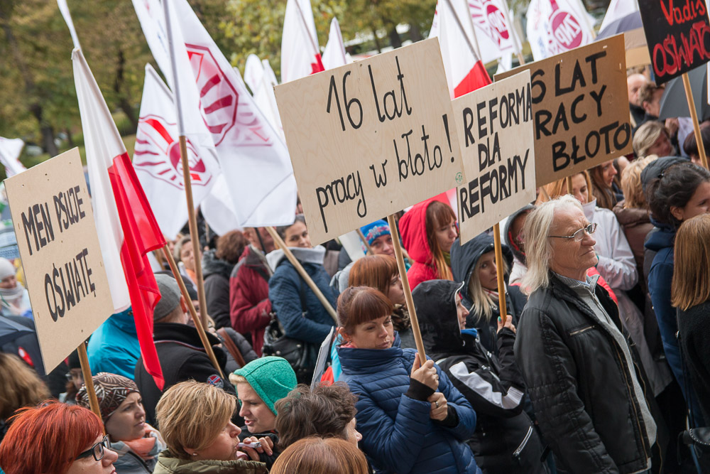 protest nauczycieli - Anna Adamczyk