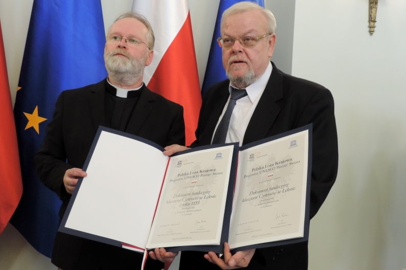 dokument zbyluta cystersi - Muzeum na Lednicy