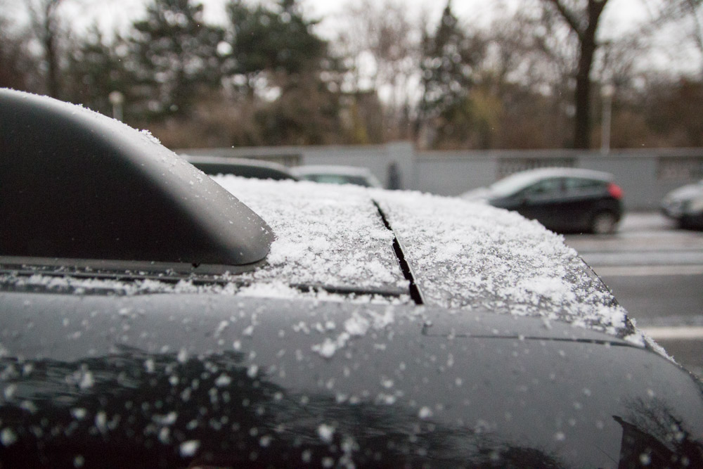 opady śniegu pierwszy śnieg - Leon Bielewicz