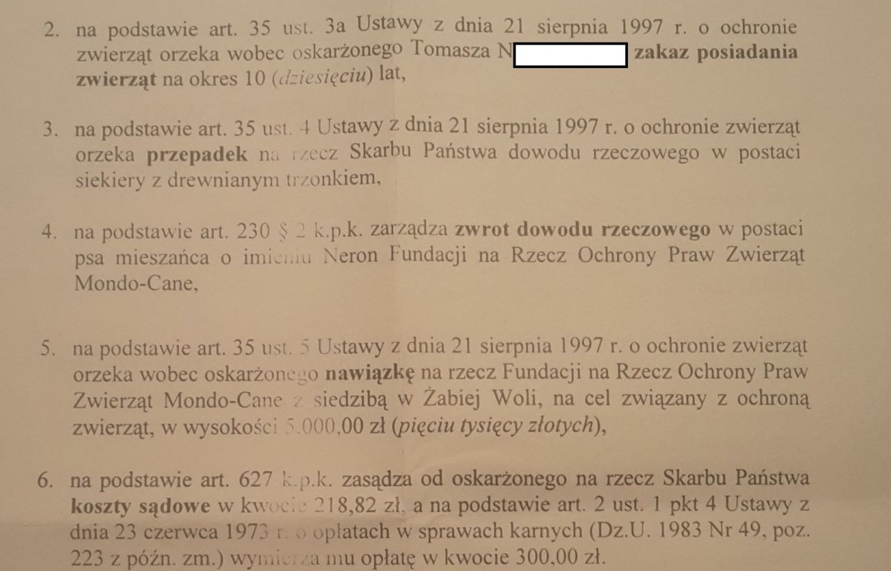 neron sentencja - Fundacja Modno Cane