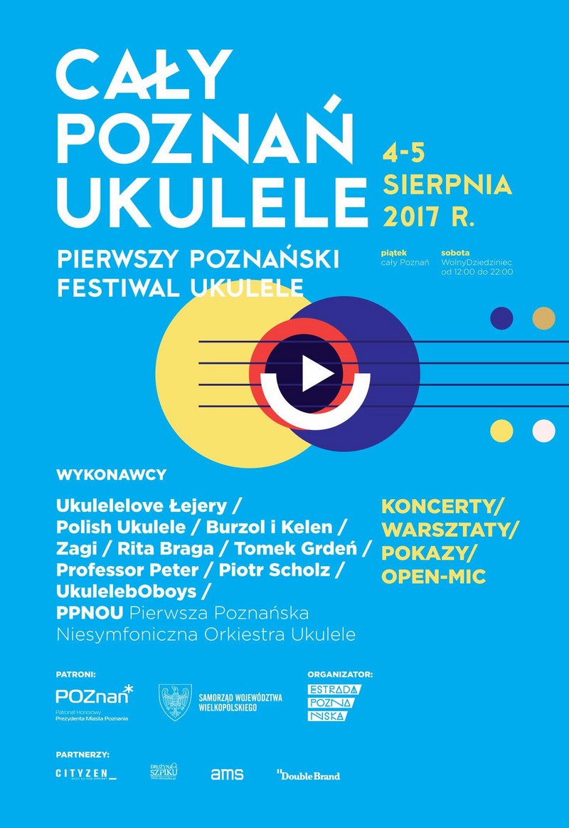 plakat ukulele - Urząd Miasta Poznania